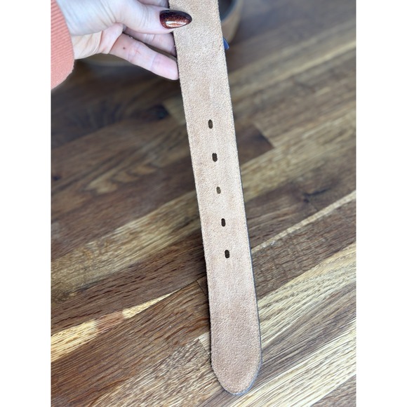 Justin Men's Brown Leather Western Classic Belt Style Size 40 Grain Cowhide USA - Picture 5 of 6